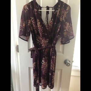 NWT plum floral dress